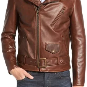 Slim Fit Moto Leather Jacket