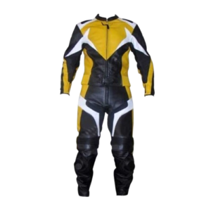 Yellow-Black Motorcycle Racing Suit